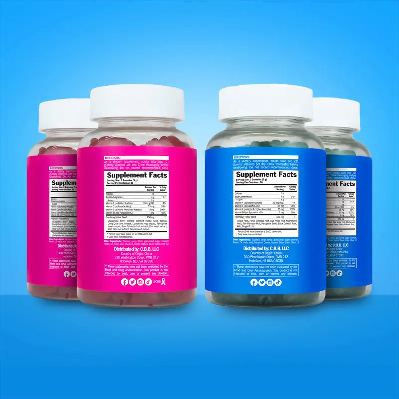 CBB Double Combo Pack - Women’s Support Supplement - 4 Bottles - 2 Month Supply