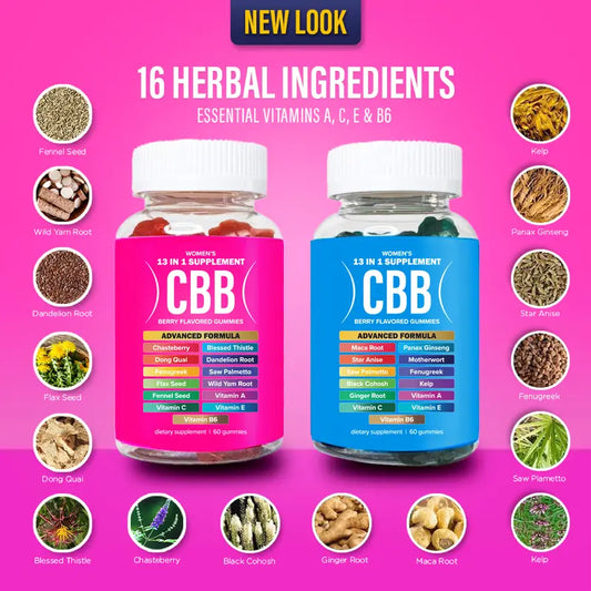 CBB Gummies Combo Pack - Women’s Support Supplement - 2 Bottles - 1 Month Supply