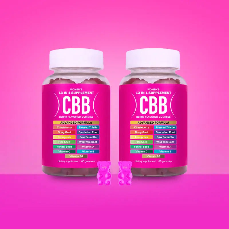 CBB Pink Gummies - Women's Supplement - Berry Flavored 2 Months Supply